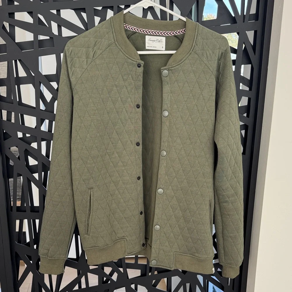 Sovereign Code Olive Quilted Bomber Jacket